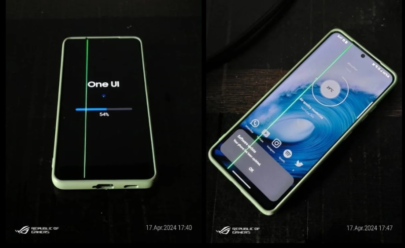 Проблема с зеленой линией: пользователи пожаловались на экран Samsung Galaxy S21